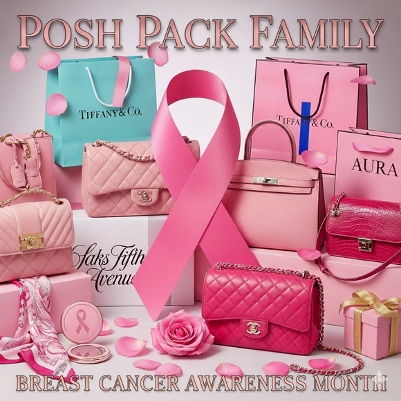 🫶🏽🎀POSH PACK FAMILY PINK PARTY FOR OCTOBER BREAST CANCER AWARENESS 🎀💓 - Picture 1 of 4